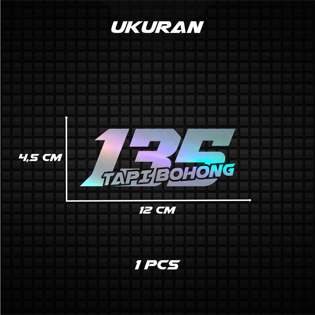 Sticker Hologram Stiker Motor NOMOR
