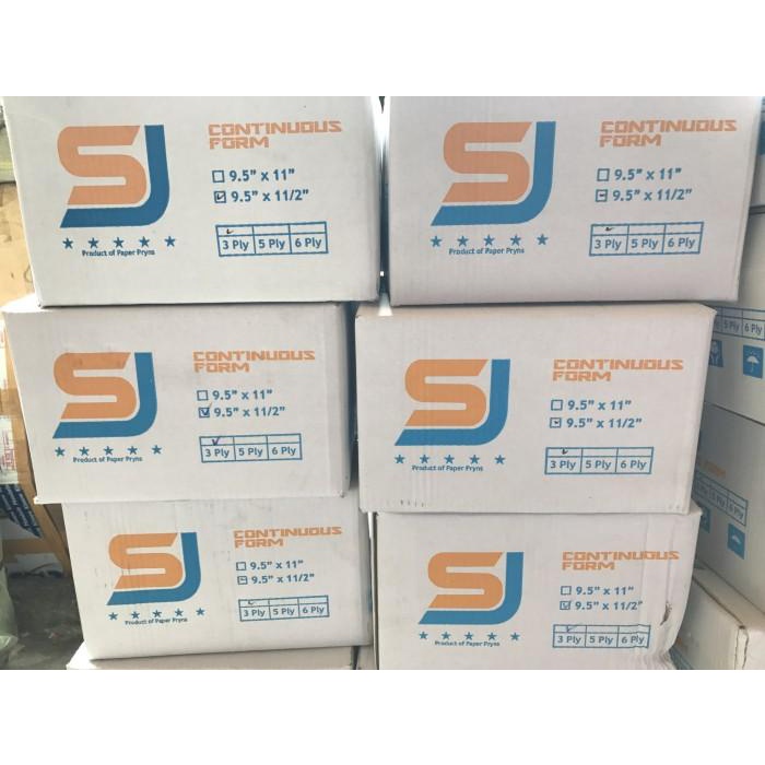 

Kertas | Kertas Continuous Form Sj 9.5 X 11 / 9.5 X 11.2 4 Ply Kualitas Terbaik