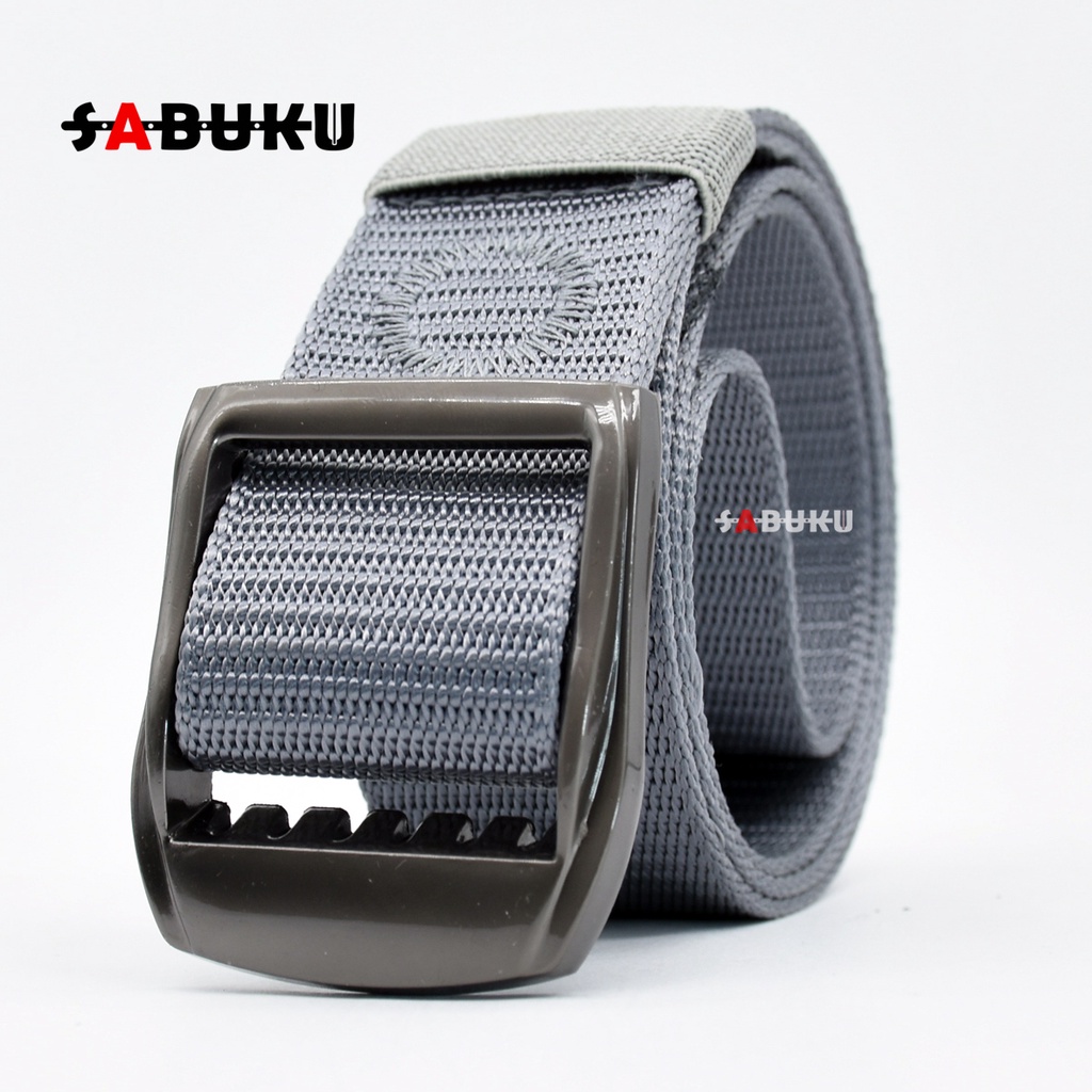 Ikat Pinggang Pria Nylon Canvas Sabuk Pria Gesper Nylon Men Belt - 031