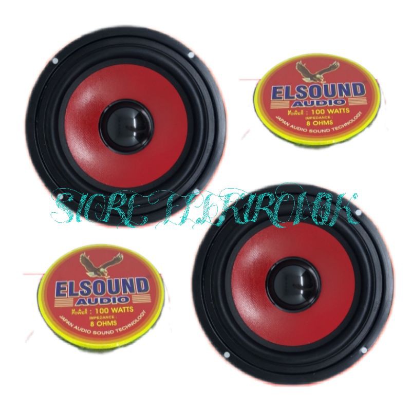 Promo 2 PCS Speaker Woofer Elsound 8 INCH 8 Mt Dan 2 Pcs Tweeter Original