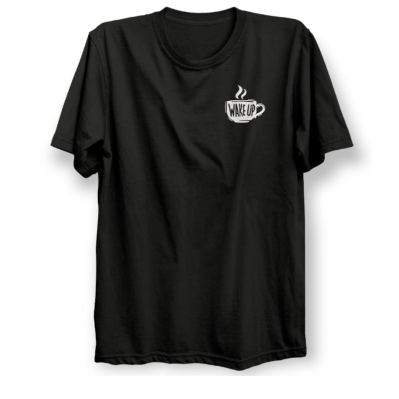 Kaos Barista Kopi Logo Wake Up Coffee