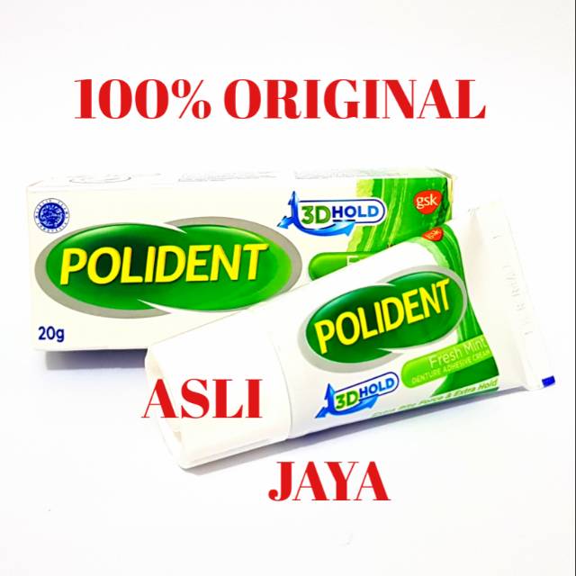 Polident Fresh Mint 20gr - Pelekat / Lem Gigi Palsu