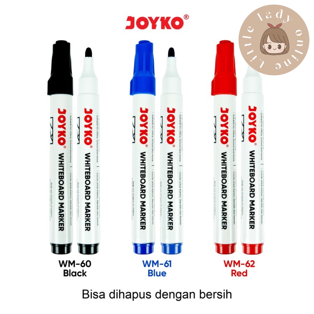 

Spidol Papan Tulis Joyko / Spidol Whiteboard Spidol Bisa Dihapus Pensil Alat Tulis
