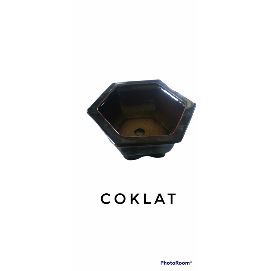POT CERAMIK SEGI 6