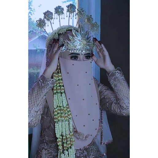 Cadar 2 layer   wolfis / nicob/ cadar pengantin / cadar walimah 2 layer
