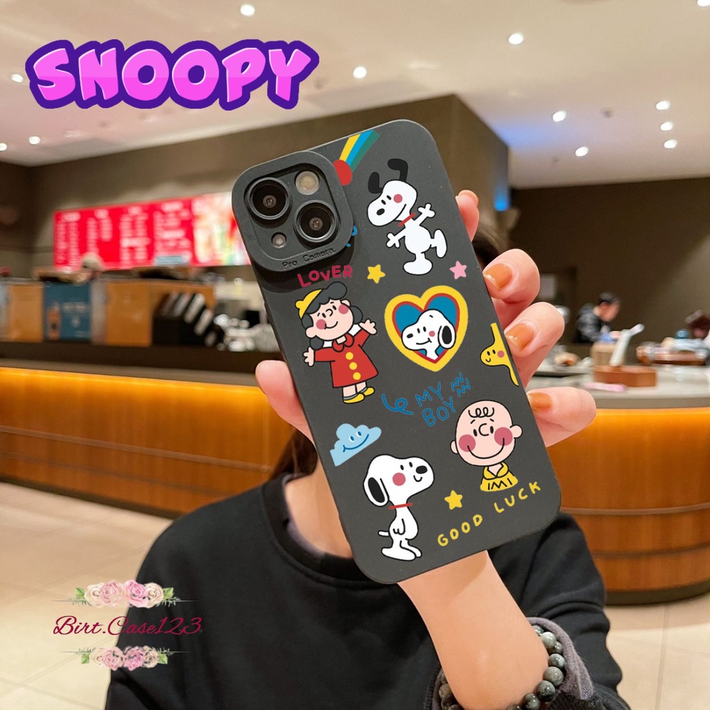 SOFTCASE CASE SILIKON PROCAMERA SNOOPY OPPO VIVO SAMSUNG REALME XIAOMI IPHONE INFINIX FOR ALL TYPE  BC6331
