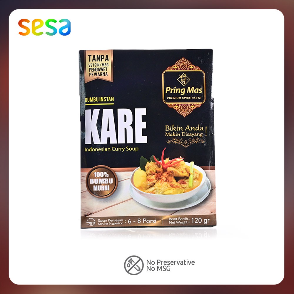 

PRING MAS Bumbu Instan Kare 120gr - Penyedap Masakan
