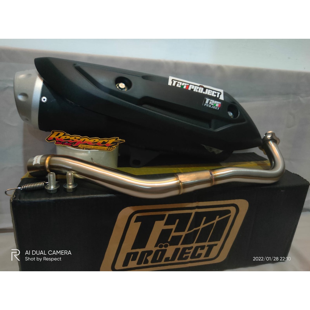 Knalpot Tzm Project Vario New - Vario Old - Vario Karbu 110 STD Non Ss Full Pack