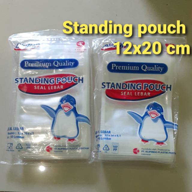 Plastik Standing Pouch 12x20 cm (1 pack = 50 lembar)