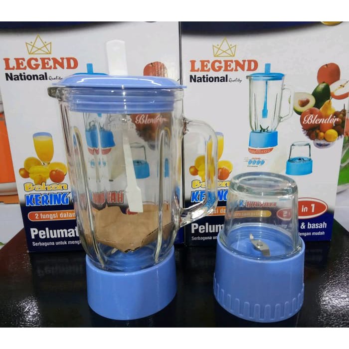 terlaris  produk Blender Kaca glass 2in1 National Legend 2 gelas