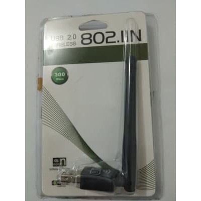 USB WiFi Adaptor 300Mbps Antena