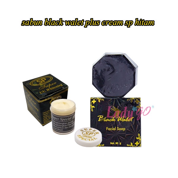 PAKET HITAM CREAM SP WHITENING SUPER &amp; SABUN BLACK WALET PD TORA // PAKET KRIM PEMUTIH // SABUN PENGHILANG JERAWAT DAN FLEK HITAM ORIGINAL BPOM