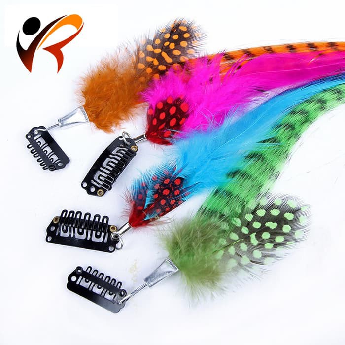 Hairclip Bulu Warna Warni Murah