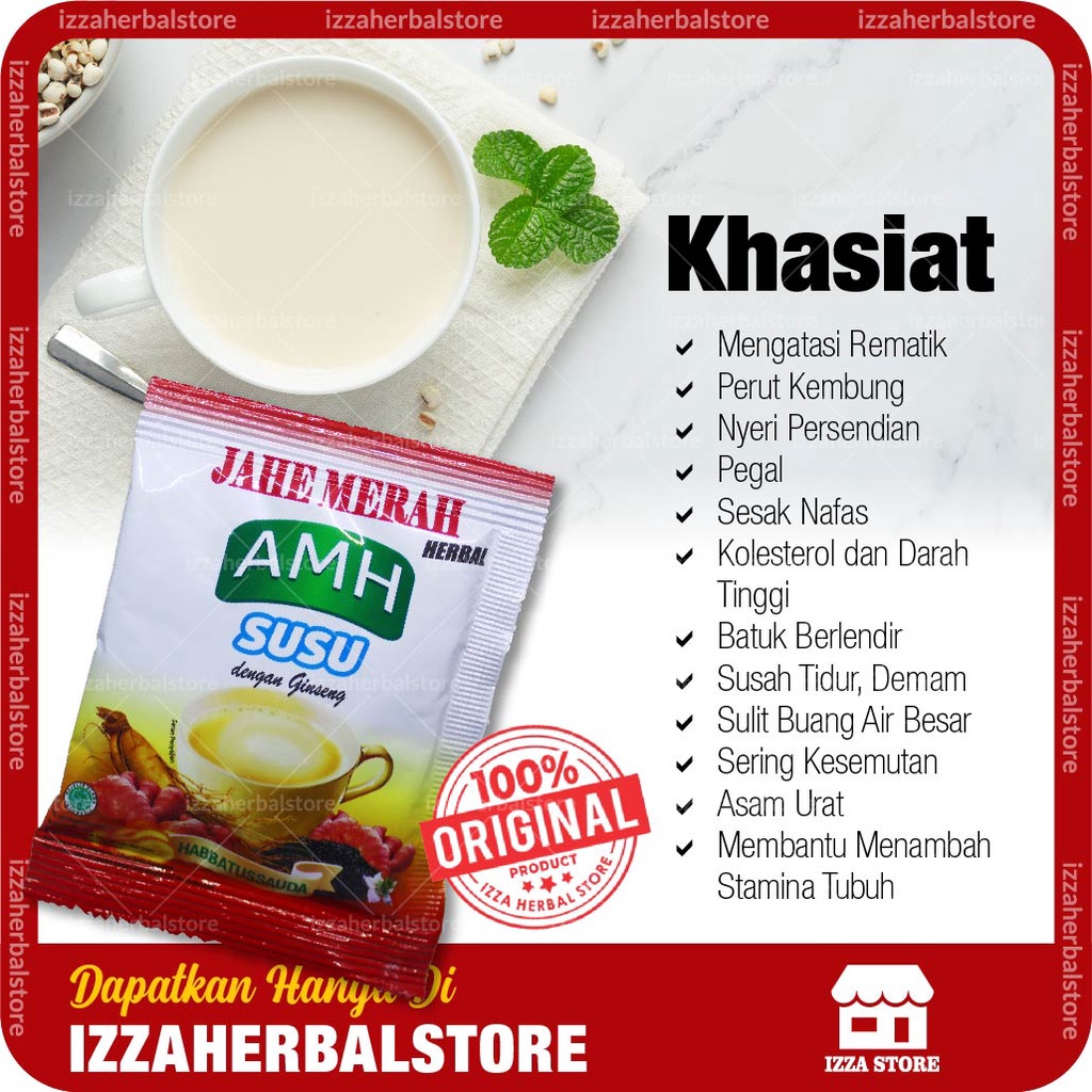 JAHE MERAH AMH SUSU Sachet Dan Renceng Original