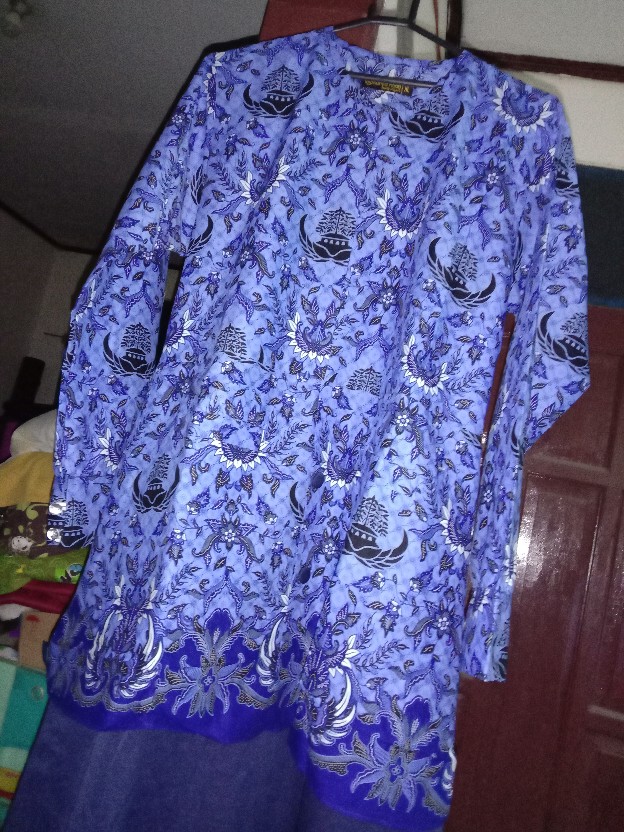 Gamis Kopri Batik Formal Model Stelan By Kafiya Hijab