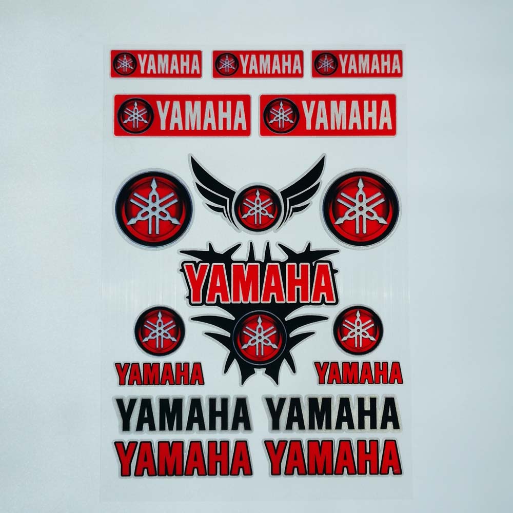 Stiker Reflektif Anti Air Motif Harley Yamaha Untuk Helm Motor