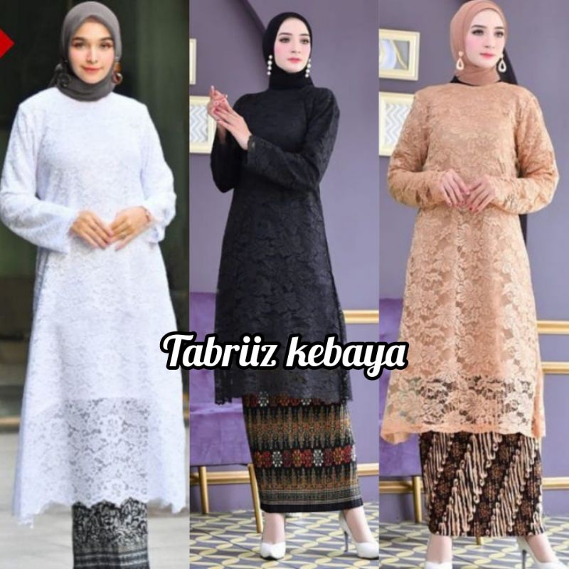 KEBAYA TUNIK BROKAT MODERN/ KEBAYA BROKAT JUMBO/ SETELAN KEBAYA