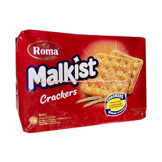 Roma Malkist Crackers 135gr Biskuit Roma Gula Cemilan Snack Krakers Malkis