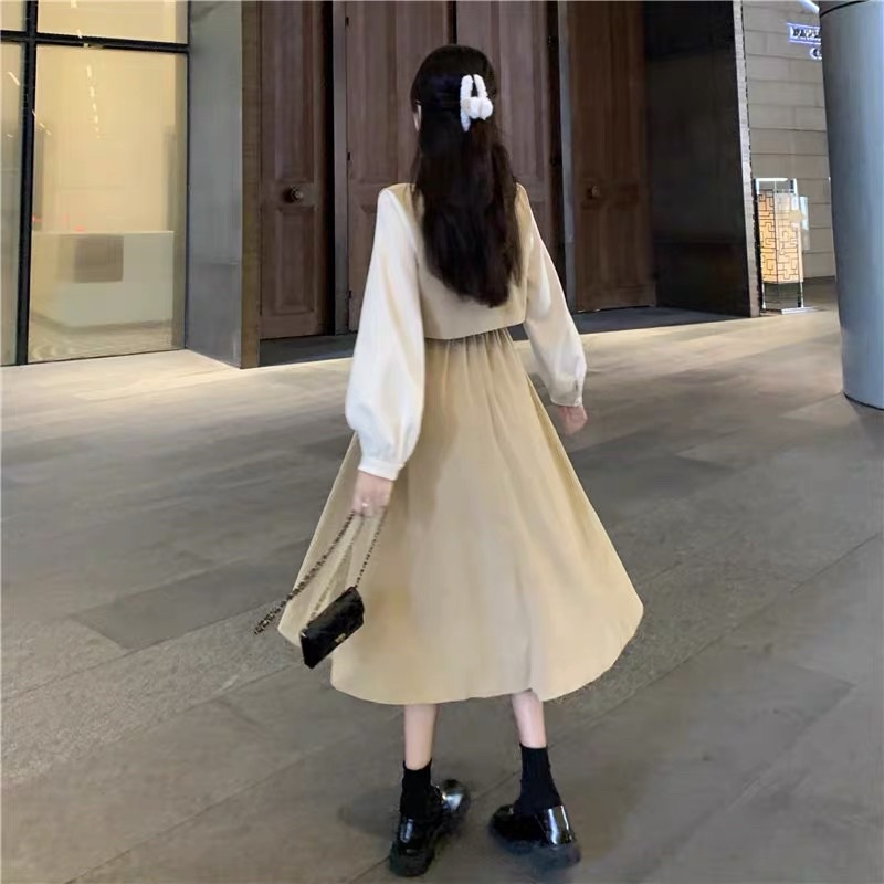 DRESS STUDENT KOREAN STYLE VINTAGE DRESS M110