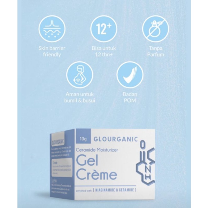 (*) GLOURGANIC CERAMIDE MOISTURIZER GEL CREAM 10GR