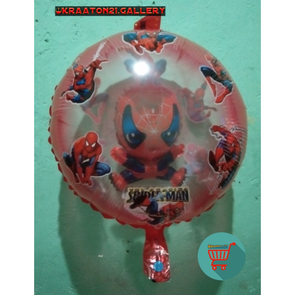Balon Karakter Isi Spiderman / Balon Karakter Anak / Balon Isi Spiderman