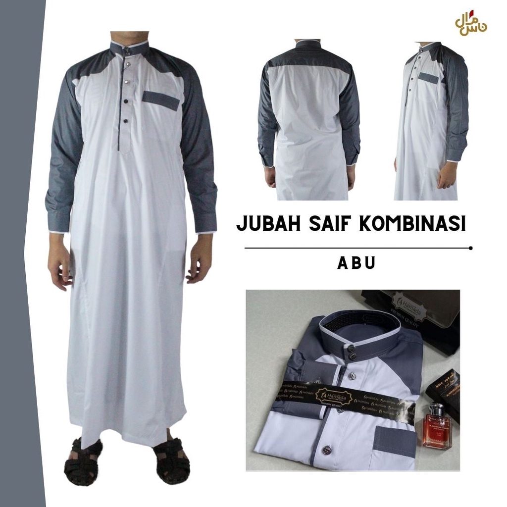 Jubah Pria Gamis Termurah Baju Muslim Saif Kombinasi