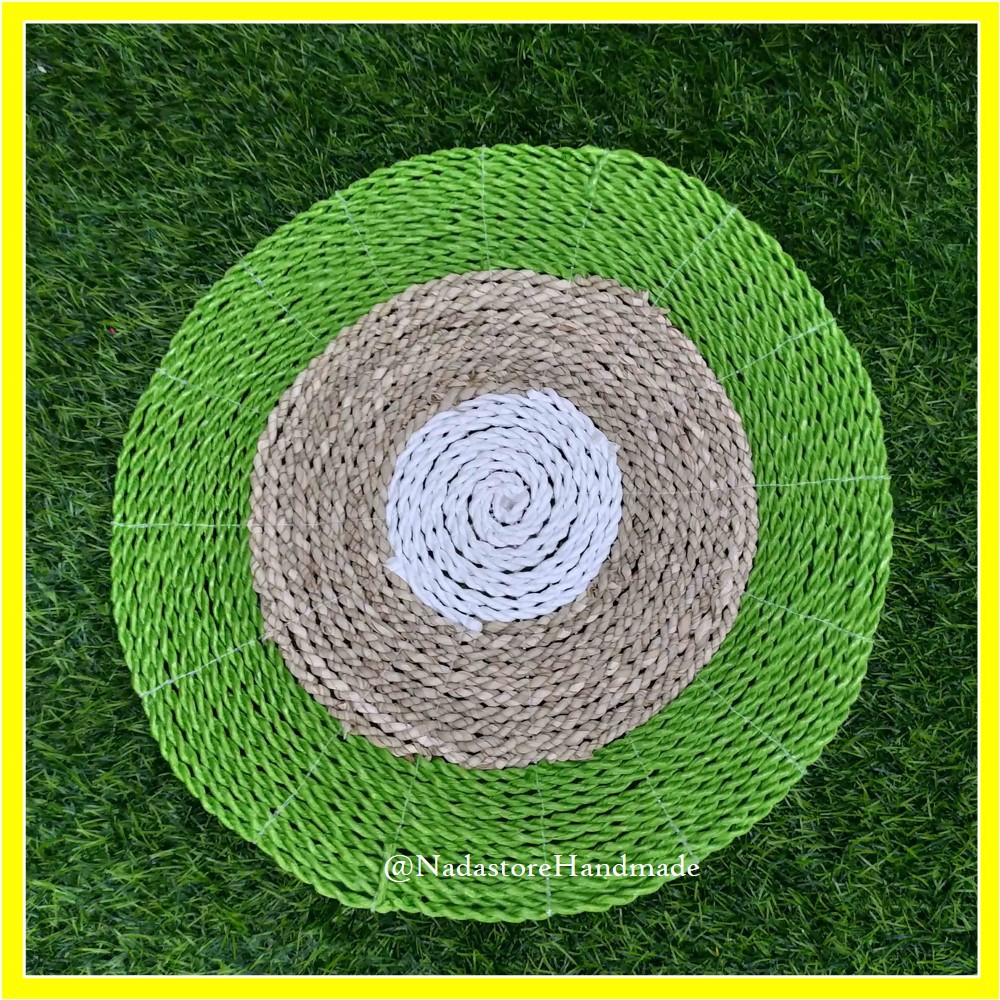 Placemat Seagrass / Plismat / Table Mat / Alas Piring ukuran Diameter 35 cm