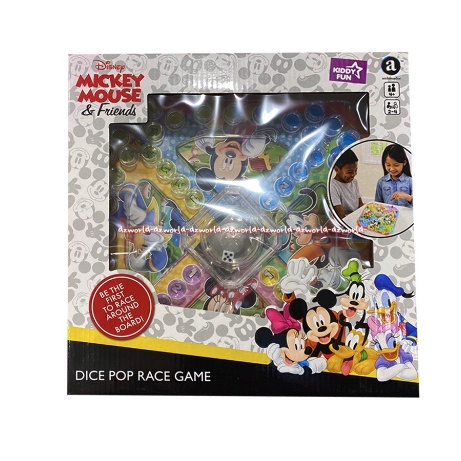 Kiddy Fun Disney Mickey Mouse and Friends Dice Pop Race Mainan Dadu Kiddyfun Kidi fun