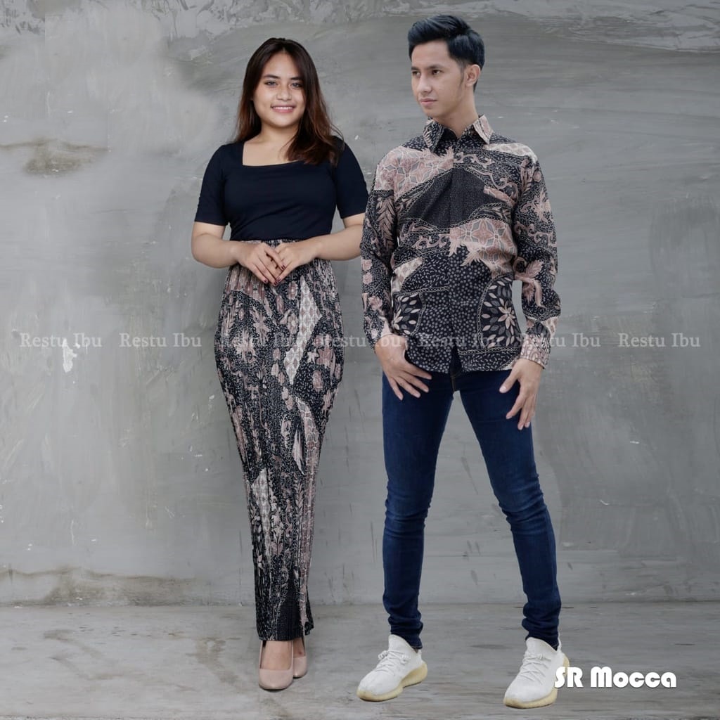 BATIK COUPLE / BAJU BATIK COUPLE / BATIK SET / SETELAN COUPLE ROK PLISKET / ROK PLISKET COUPLE KAMEJA BATIK / ROK PLISKET COUPLE LENGAN PANJANG / ROK BATIK PLISKET COUPLE / ROK PLISKET BATIK DAN KEMEJA / BATIK