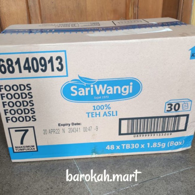 

Sariwangi teh asli teh celup dus isi 48 pcs kemasan 25/30 pcs