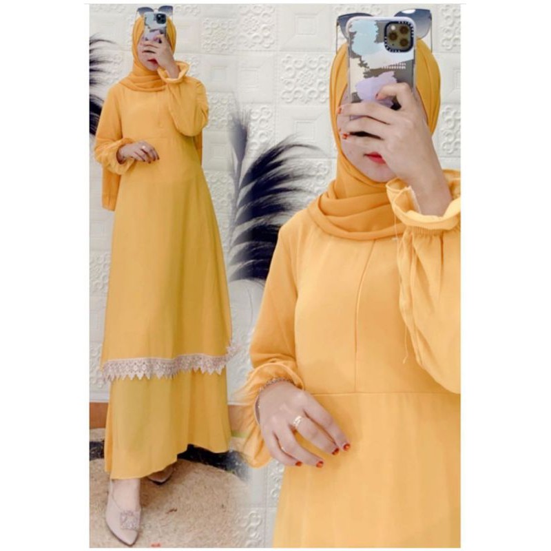Gamis Malaysia Renda Bawah