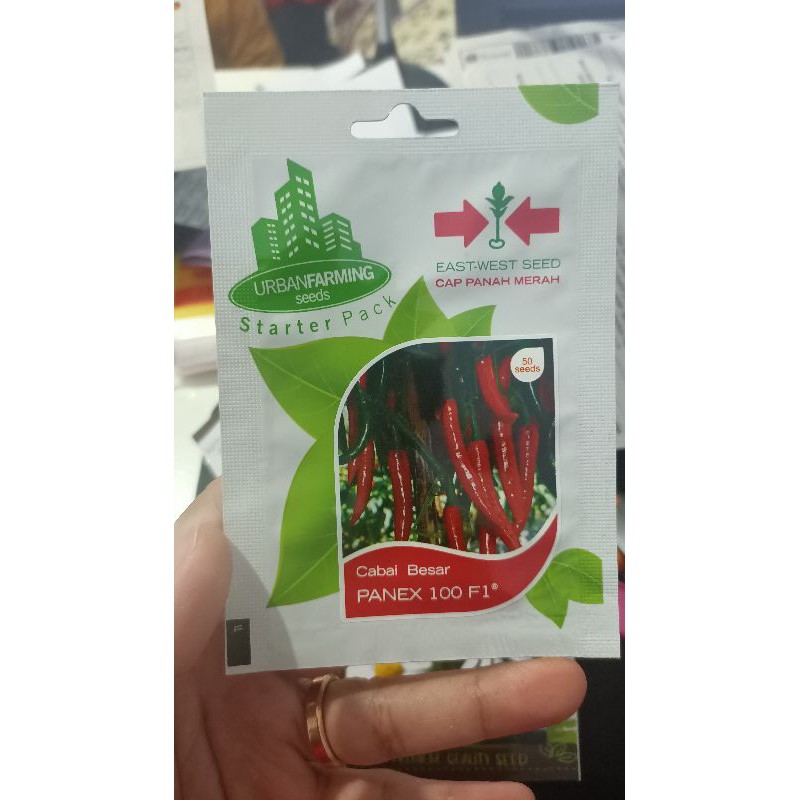 CB13/1 - benih biji bibit kemasan seribuan ecer repack cabe merah besar panex 100 cap panah merah