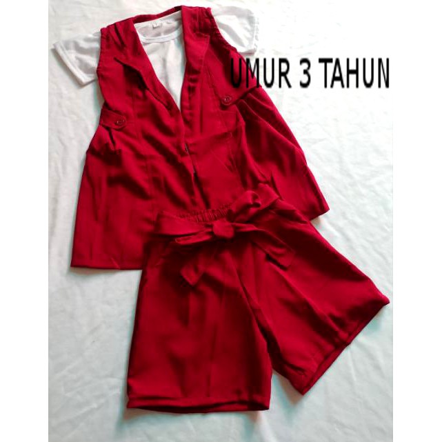 SETELAN KOREA KID BLAZER UMUR 2  DAN 3 TAHUN