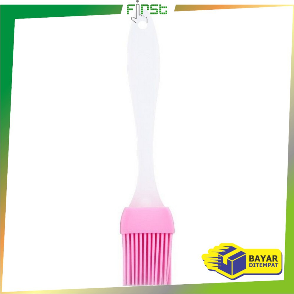 *COD*FH-C148 Kuas Mentega Silikon Kuas Oles Minyak Barbeque Anti Panas Kuas Roti Baking Brush Alat-Kuas PINK