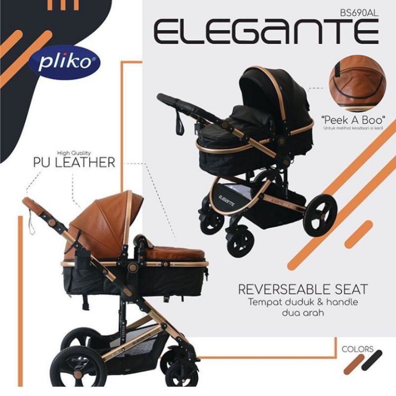 Stroller Bayi Pliko Elegante 690 AL / Kereta Dorong Bayi Pliko Elegante