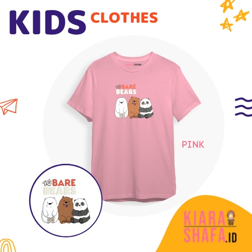 Kiarashafa - Baju Anak / Kaos Anak We bare bears