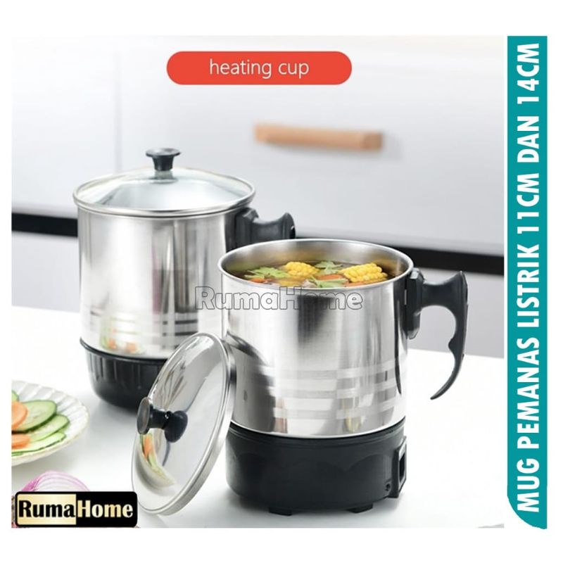 Mug pemanas air/Electric Heating Cup / Pemanas Makanan / Minuman 11cm
