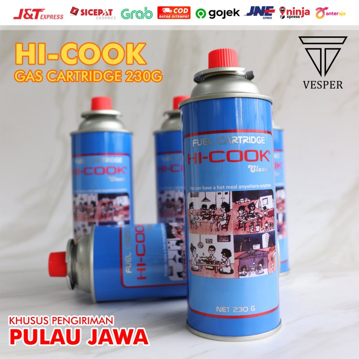 New gas hicook 230gram 100% ORIGINAL / mini gas portable hicoock
