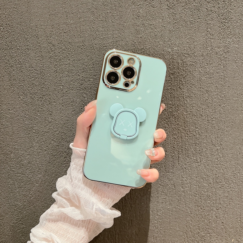 Soft Case Bahan Silikon Anti Debu Dengan Ring Holder Untuk OPPO A95 A54 A16 A15 A74 A94 A53 A3S A5S A7 A12 A52 A92