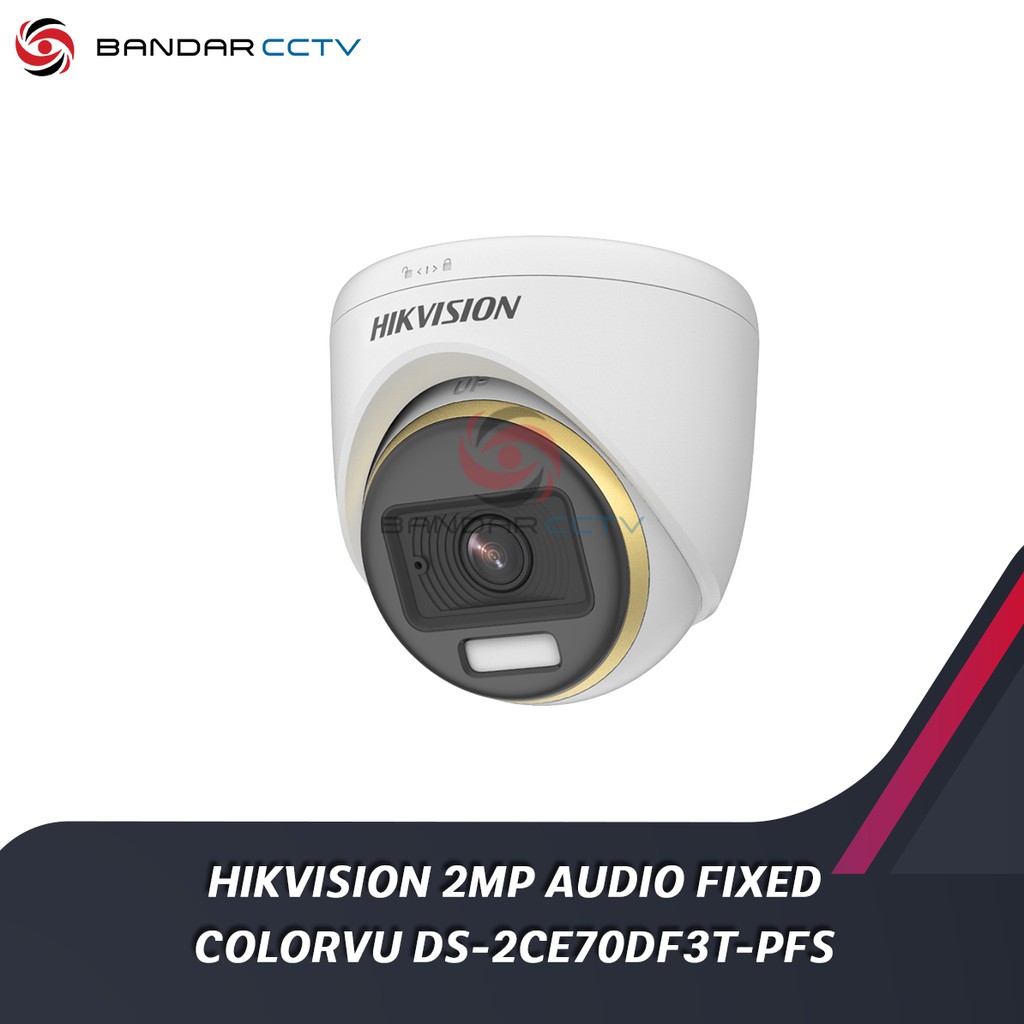 HIKVISION 2MP AUDIO FIXED COLORVU DS-2CE70DF3T-PFS