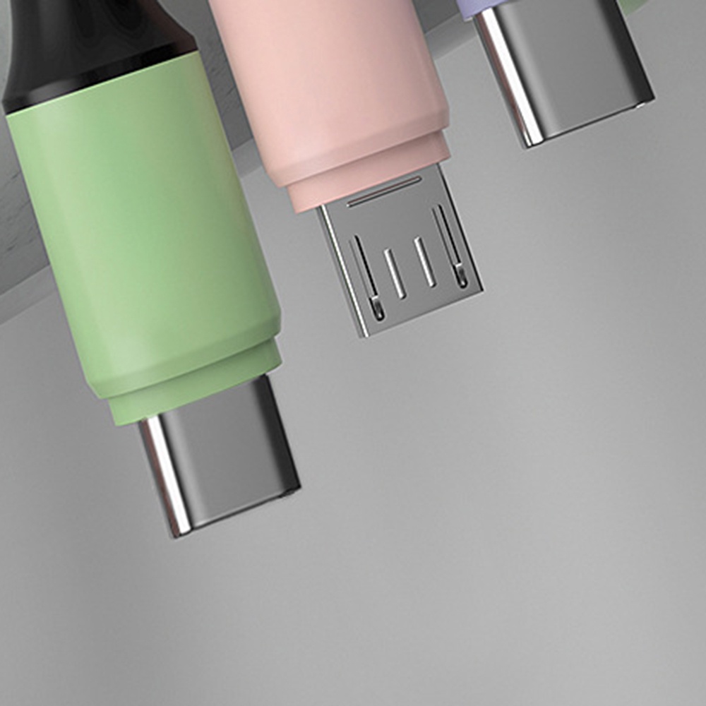 Kabel Data / Charger USB Tipe c Fast Charging Warna Macaron Untuk Android