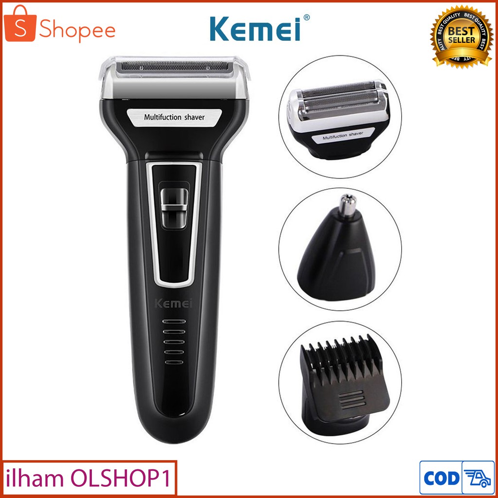 Kemei KM-6558 Alat Cukur Rambut Elektric Hair Clipper Alat Cukur Kumis Dan Jenggot