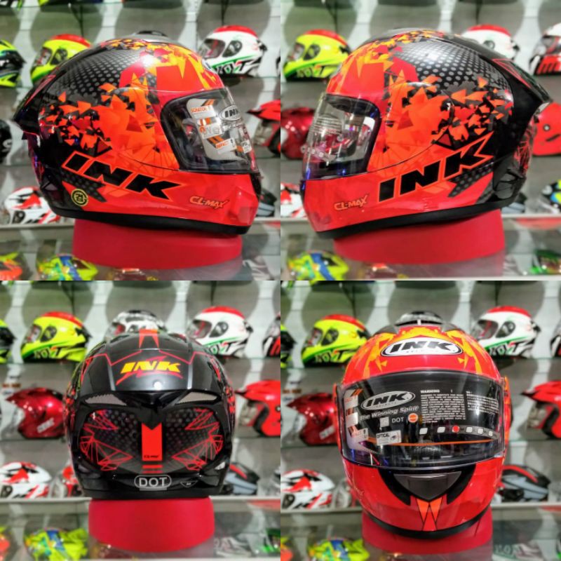 HELM INK CL-MAX NEW MOTIF SOLID SERIES 100% ORIGINAL SNI-DOT-1