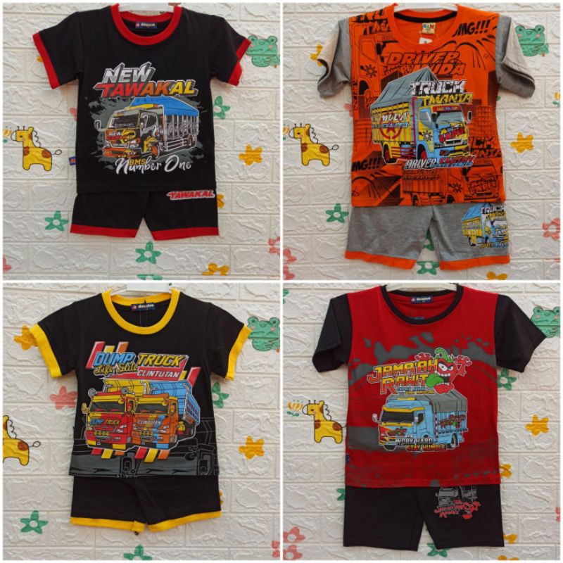 KAOS TRUK ANAK/ MURAH BAHAN TEBAL ADEM BEST SELLER