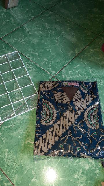 Kemeja Batik Prabu Bahan Katun Baturaden Reguler Fit A004
