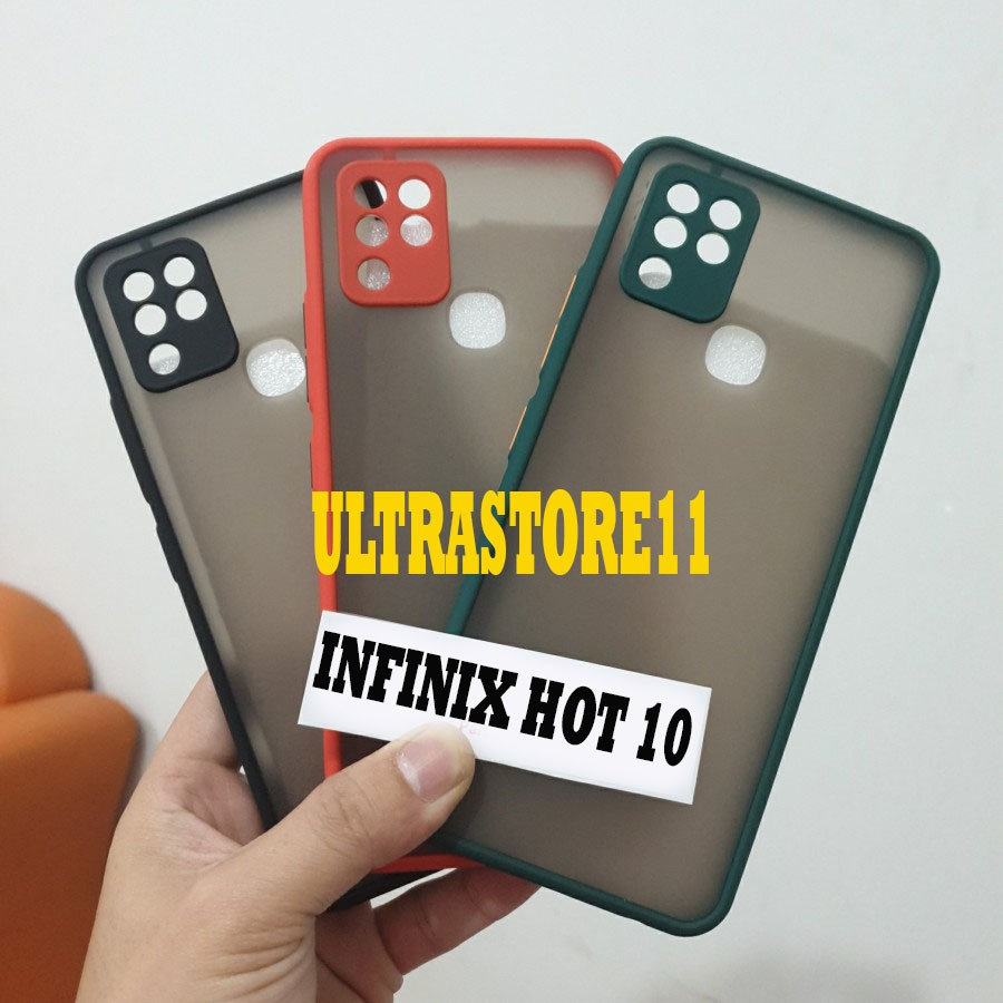Soft Case Infinix Hot 10 Case Matte Colour Transparan Hard Case - Ultrastore11