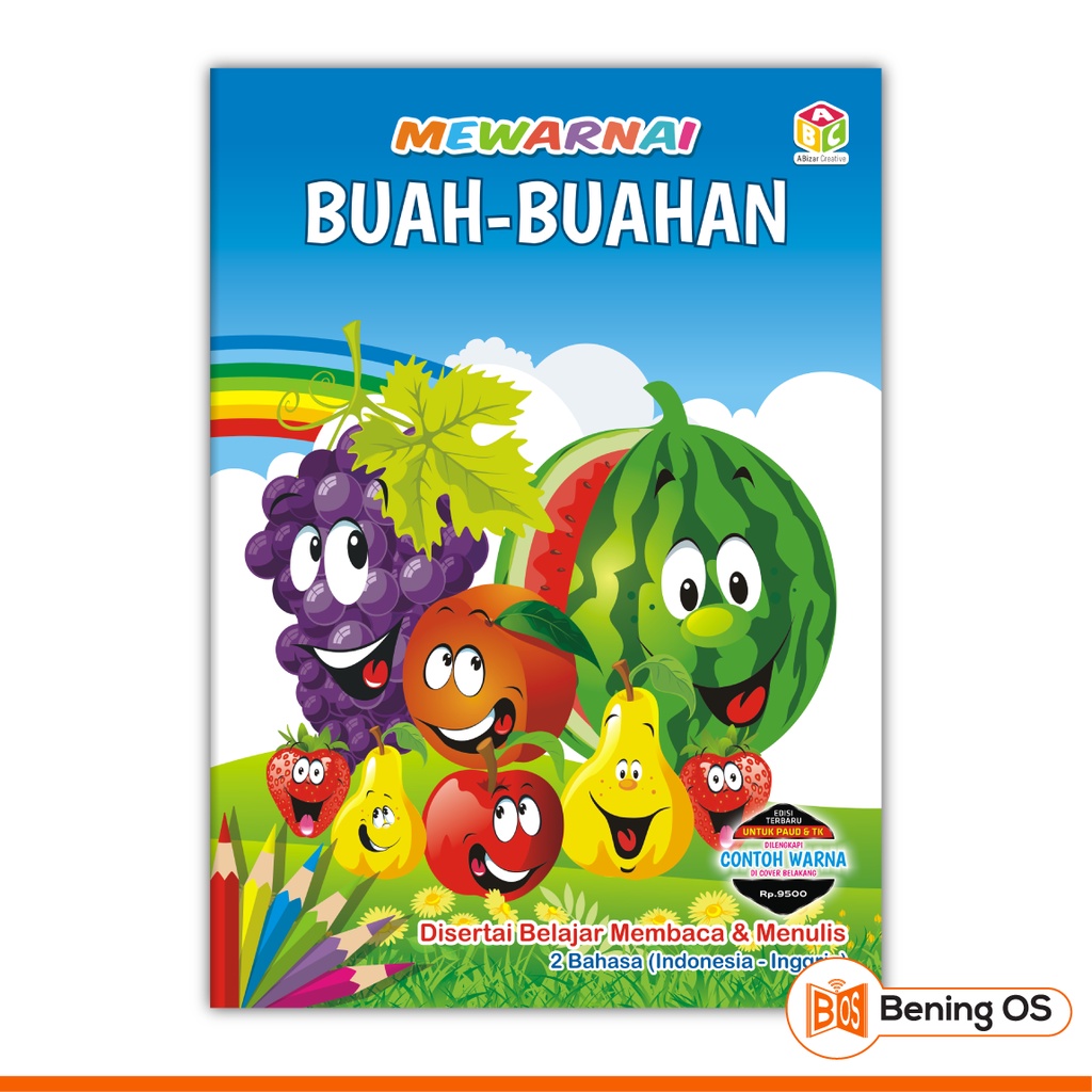 Jual Buku Mewarnai Anak TK PAUD SD Buah Buahan Indonesia Shopee Indonesia