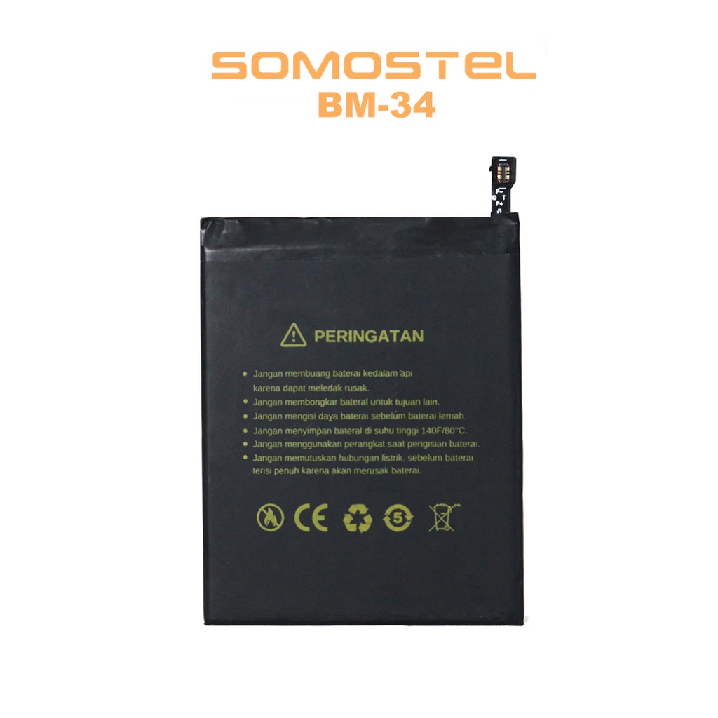 Somostel - BM34 Mi Note Pro Batre Batrai Baterai