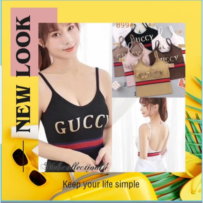 G Tanktop bra lowback korean style/bralette atasan croptop