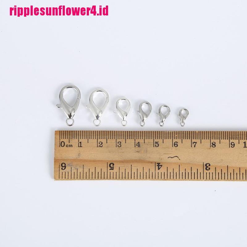 50pcs Clasp Lobster Bahan Alloy Untuk Kalung / Gelang